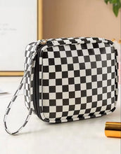 Load image into Gallery viewer, Small Checkered Travel Case
