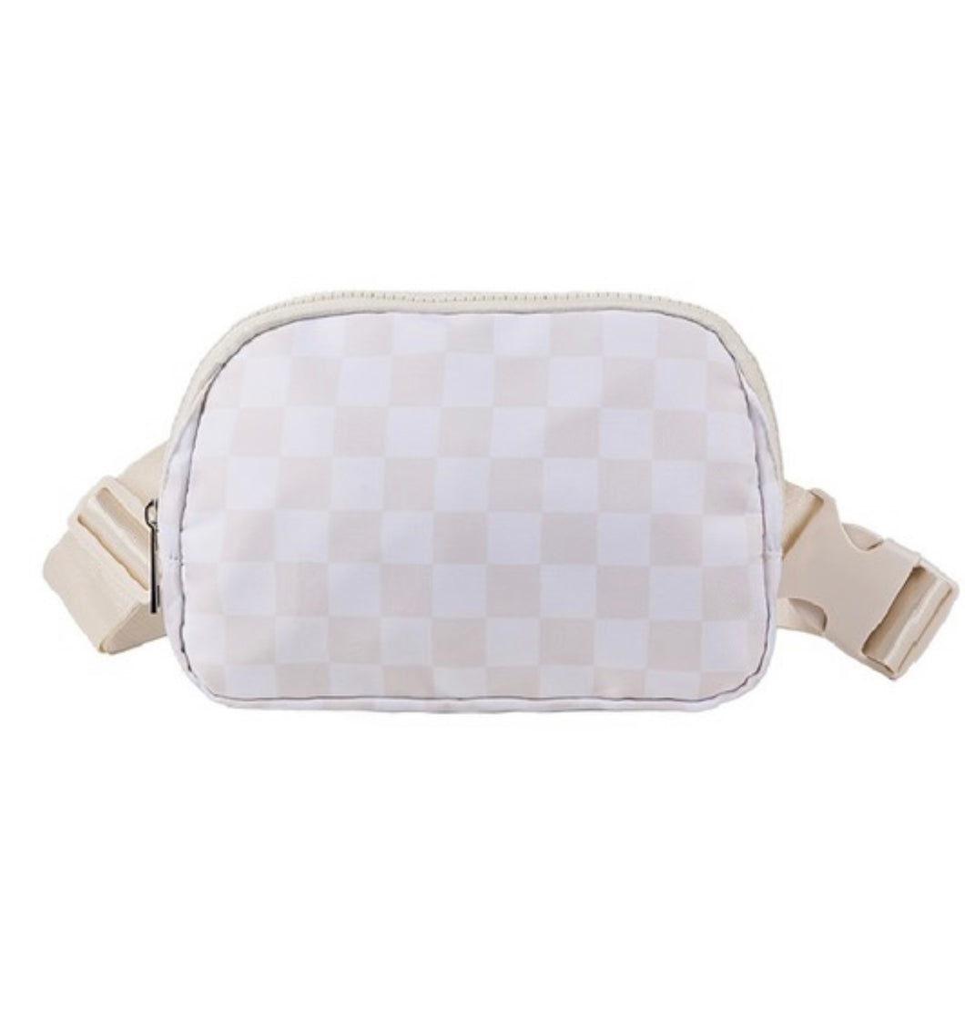 Belt Bag (Beige Checkered)