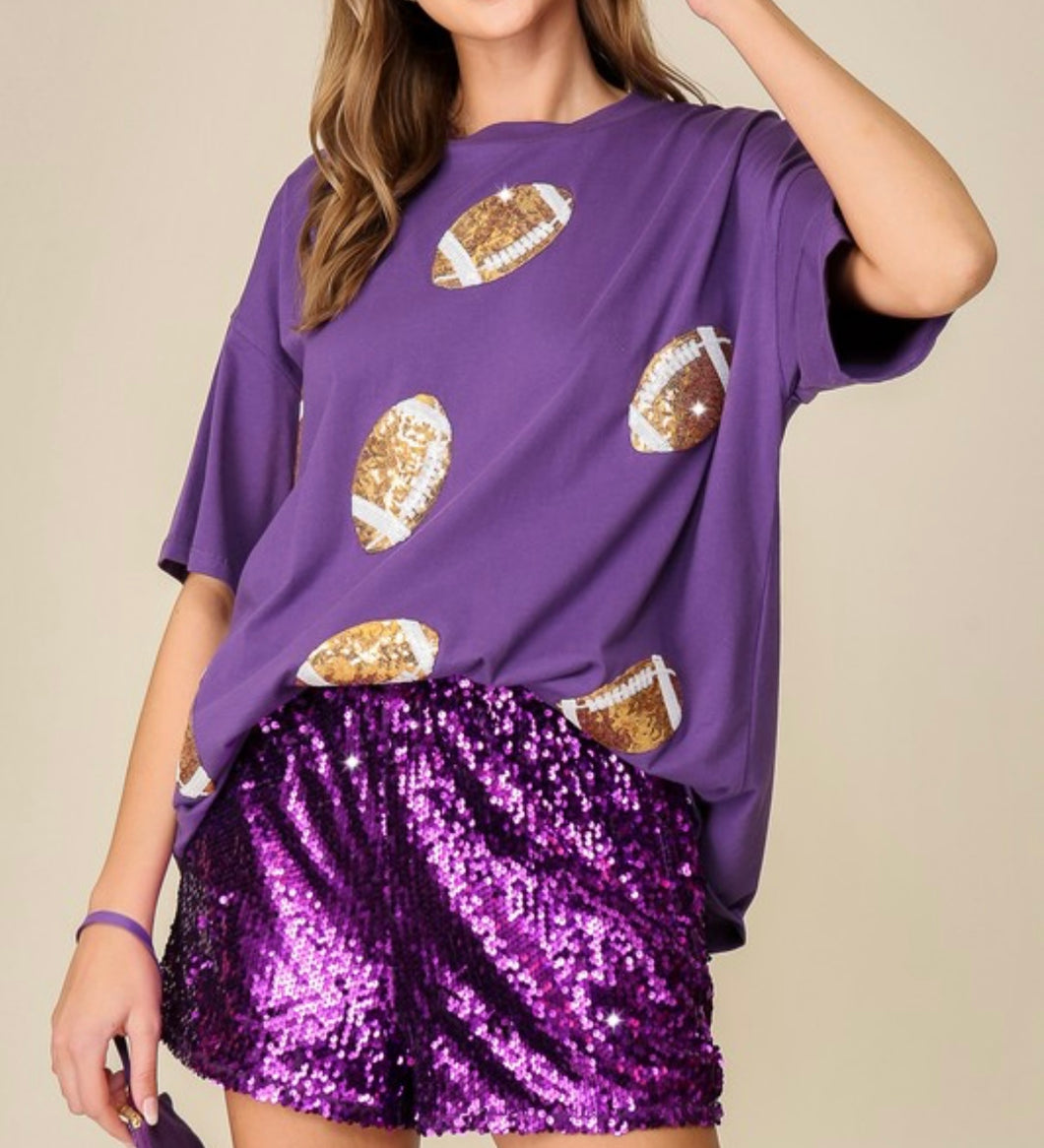 Football T-Shirt (Purple)