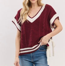 Load image into Gallery viewer, Sweater Vest (Maroon)
