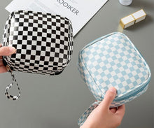 Load image into Gallery viewer, Small Checkered Travel Case
