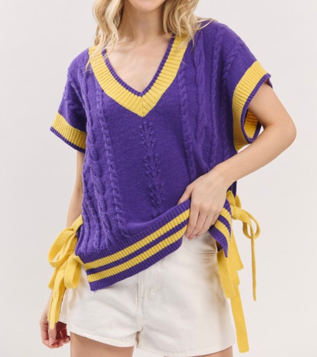 Sweater Vest (Purple)