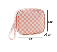 Load image into Gallery viewer, Small Checkered Travel Case
