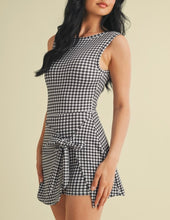 Load image into Gallery viewer, Black Gingham Dress
