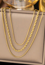 Load image into Gallery viewer, 3 Chain Necklace (Gold)
