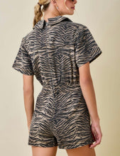 Load image into Gallery viewer, Tiger Denim Romper
