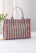 Load image into Gallery viewer, Striped Tote Bag (Pink/Green)
