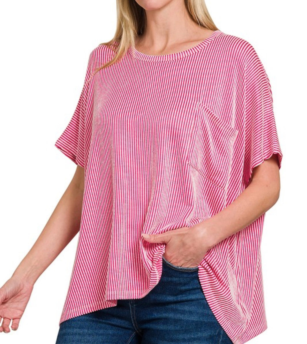 Oversized Pink Top