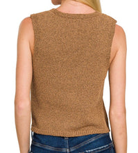 Load image into Gallery viewer, Knit Vest (Camel)
