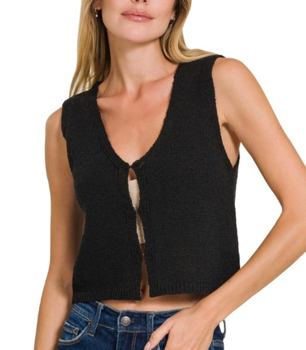 Knit Vest (Black)