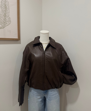 Load image into Gallery viewer, Brown Leather Jacket
